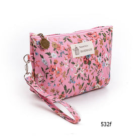 Miyahouse Female Makeup Bags Vintage Floral Cosmetics Pouches For Travel Ladies Pouch Women Portable Zipper Cosmetic Bag