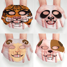 1pc/set 30g Face Makeup Mask Face Care Mask Animal Soft Mask Tiger Panda Pattern Moisturizing Nourishing South Korean Cosmetics