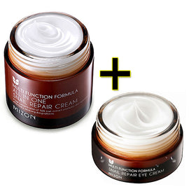 MIZON All In One Snail Repair Cream 75g + Snail Repair Eye Cream 25ml Facial Cream Face Skin Care Set Korean Cosmetics
