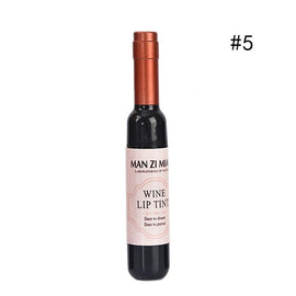 LEARNEVER New Arrival Wine Red Korean Style Lip Tint Baby Pink Lip For Women Makeup Liquid Lipstick Lip gloss red lips Cosmetic