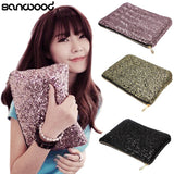 Dazzlling Women's Make Up Cosmetic Bag Beautician Sequins Clutch Leopard Party Bag Handbag Pouch For Women Gifts 9R3M