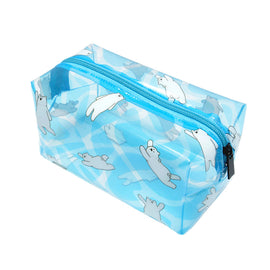 PVC Transparent Cute Cosmetic Bags Candy Color Women's Travel Bags Clear Beautician Organizer Wash Pouch Makeup Case Accessories