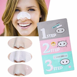 Hot sale 3-Step Kit (x 3 sheets) Korean Cosmetic  New Nose Pore Pack Cleansing Black Head