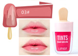 new Korean style ice cream liquid matte lipstick lasting Moisturizer lips waterproof Lip stick makeup flash Mermaid color
