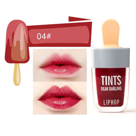 Korean style ice cream liquid matte lipstick lasting Moisturizer lips waterproof Lip gloss makeup colorful flash Mermaid color
