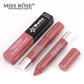 MISS ROSE nude batom matte lipstick Waterproof Long-lasting Lip Stick batom matte Crayon korean cosmetics sexy red kilie makeup