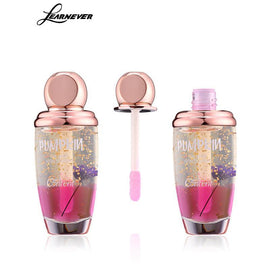 Korean Style Makeup Lipstick Temperature Changed Lip Gloss Crystal Gold Foil Flower Jelly Charming Lasting Moisturizing Lipstick