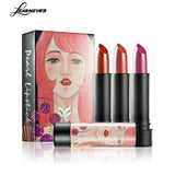 LEARNEVER 3pcs/set Matte Lipstick Waterproof Long Lasting Lip Kit Korean Cosmetics Makeup Christmas Women Gift MKH8318