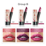 LEARNEVER 3pcs/set Matte Lipstick Waterproof Long Lasting Lip Kit Korean Cosmetics Makeup Christmas Women Gift MKH8318