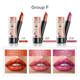 LEARNEVER 3pcs/set Matte Lipstick Waterproof Long Lasting Lip Kit Korean Cosmetics Makeup Christmas Women Gift MKH8318