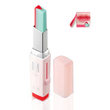 2017 Fashion Korean Bite Lipstick V Cutting Two Tone Tint Silky Moisturzing Nourishing Lipsticks Balm Lip Cosmetic FM88