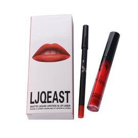 LJQEAST 2017 hot new matte lipstick+lips pencil makeup lip gloss kilie lipstick kyliejenner lip