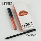 LJQEAST 2017 hot new matte lipstick+lips pencil makeup lip gloss kilie lipstick kyliejenner lip