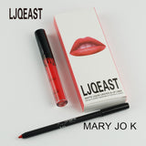 LJQEAST 2017 hot new matte lipstick+lips pencil makeup lip gloss kilie lipstick kyliejenner lip