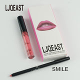 LJQEAST 2017 hot new matte lipstick+lips pencil makeup lip gloss kilie lipstick kyliejenner lip