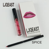 LJQEAST 2017 hot new matte lipstick+lips pencil makeup lip gloss kilie lipstick kyliejenner lip