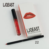 LJQEAST 2017 hot new matte lipstick+lips pencil makeup lip gloss kilie lipstick kyliejenner lip