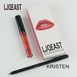 LJQEAST 2017 hot new matte lipstick+lips pencil makeup lip gloss kilie lipstick kyliejenner lip