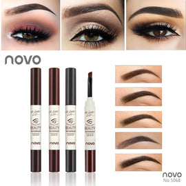 NOVO Brand PRO Eyebrow Cream Mascara Gel Make Up Waterproof Eye Brow Gel Korean style Makeup Pencil Enhancer With Brush
