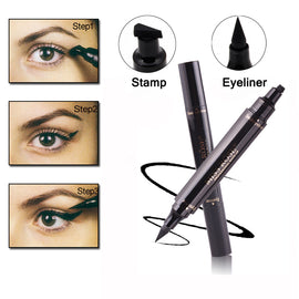 MISS ROSE Professional Makeup Waterproof Eyeliner Stamp Pencils Long Lasting Black Cat Eye Wing Eyeliner Stickers Beauty Tools