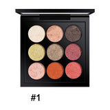 TUTU New Peach Matte Eyeshadow Palette Pigment Eye Shadow Korean Cosmetics Makeup 9 Colors Nude Glitter Shadows Pallete Make Up