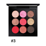 TUTU New Peach Matte Eyeshadow Palette Pigment Eye Shadow Korean Cosmetics Makeup 9 Colors Nude Glitter Shadows Pallete Make Up