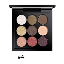 TUTU New Peach Matte Eyeshadow Palette Pigment Eye Shadow Korean Cosmetics Makeup 9 Colors Nude Glitter Shadows Pallete Make Up