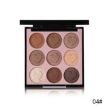 WODWOD Matte Eyeshadow Palette Korean Makeup Set 9 Colors Pigment Glitter Eye Shadow Pallete For Eyes Pink Peach Color Make-up