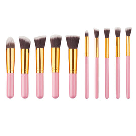 10-piece Korean Mini Makeup Brush Set