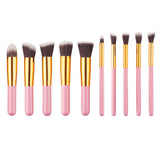 10-piece Korean Mini Makeup Brush Set