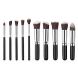 10-piece Korean Mini Makeup Brush Set