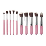 10-piece Korean Mini Makeup Brush Set