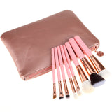 8 Pcs/ set Makeup Brushes Set Powder Eye Brushes Kit Cosmetics Beauty Tools For Eye shadow Lipstick Eyebrow HB88