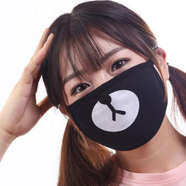 Best 1pc Unisex Dustproof Cotton Mouth Mask Korean Kpop Star Style Black Lucky Bear Cycling Anti-Dust Mouth Mask Face Respirator